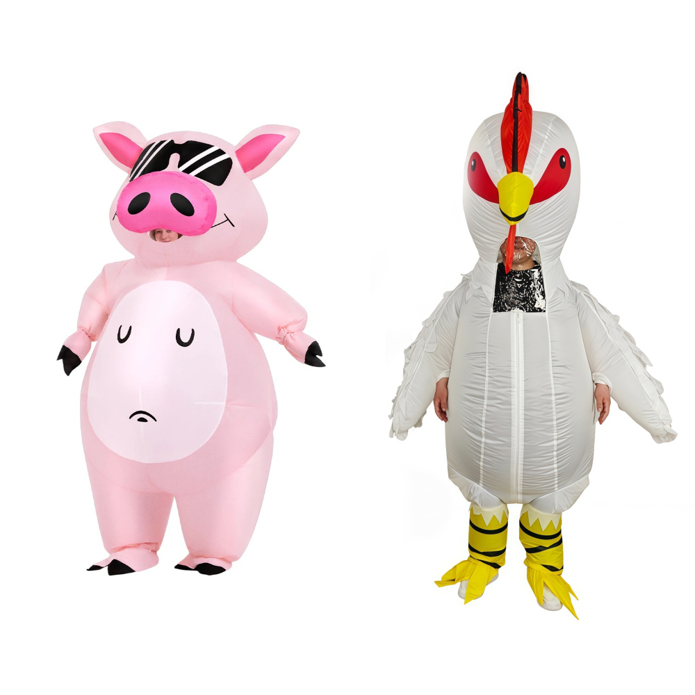Cartoon Animal Piglet Inflatab - Halloween Costume Adult recension och pris