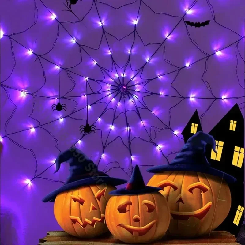 Halloween Spider Web String Li - Spider Web Halloween Decoration recension och pris