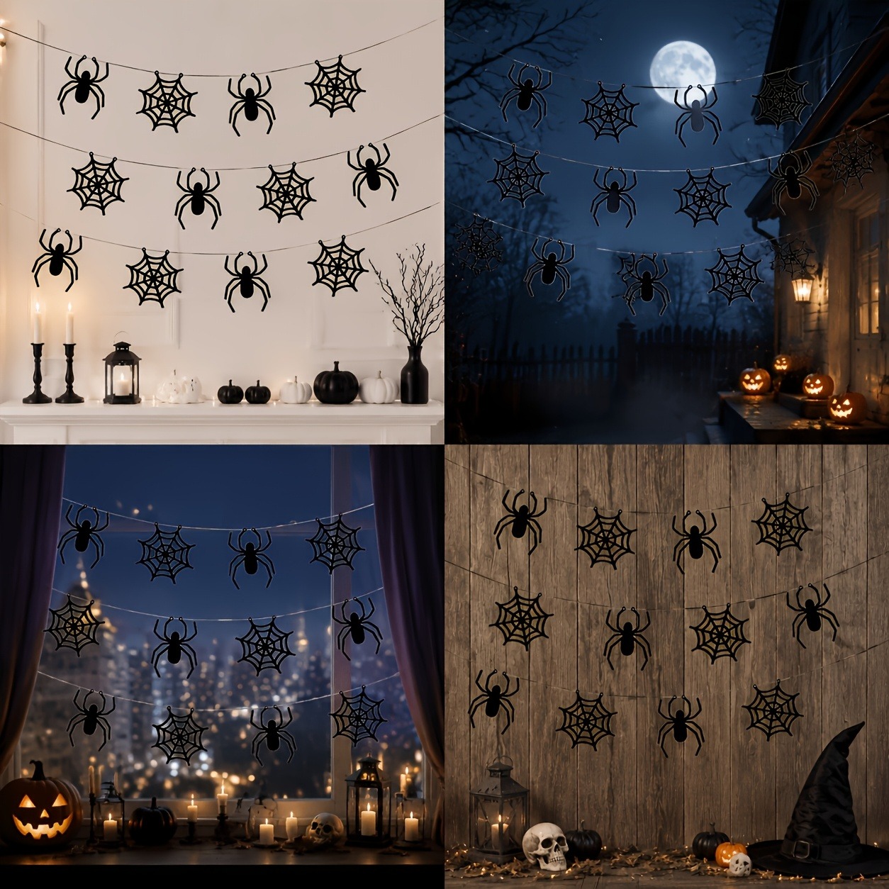 2 sets of Halloween spider web - Spider Web Halloween Decoration recension och pris