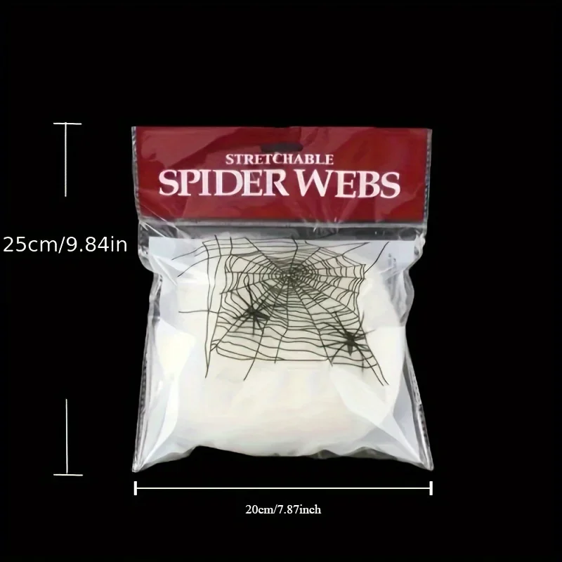 Stretchable Spider Webs With 2 - Spider Web Halloween Decoration recension och pris