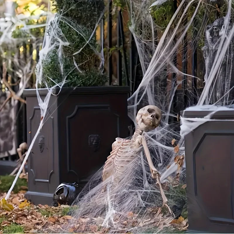 Stretchable Spider Webs With 2 - Spider Web Halloween Decoration recension och pris