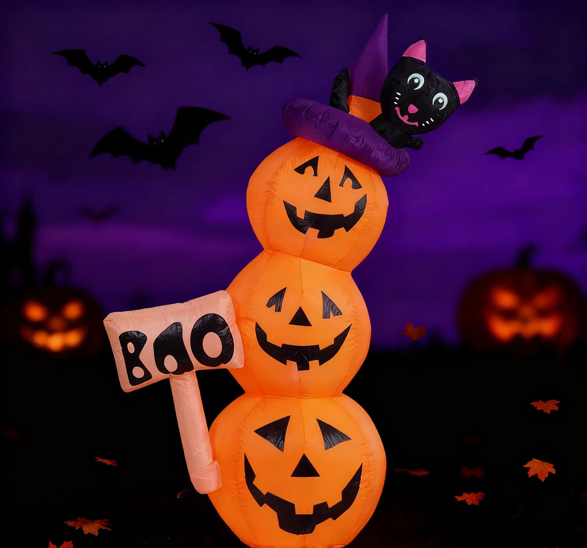 5.2ft / 1.6m Halloween Inflata - Halloween Pumpkin Decor Led recension och pris
