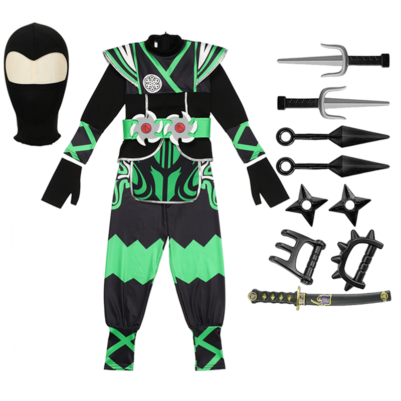 Japanese Ninja Costume Set for - Halloween Costume Kids recension och pris