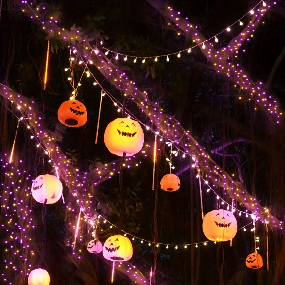 1/2PC12M100LED Halloween Decor - Halloween Led String Lights Orange recension och pris