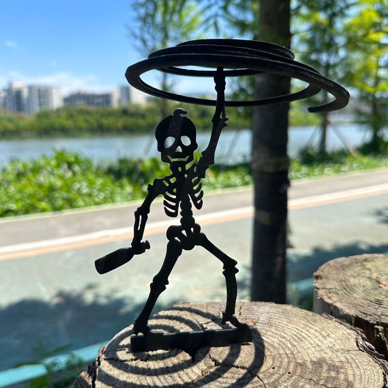 [Metal Archery Stand] Portable - Halloween Skeleton Decoration recension och pris