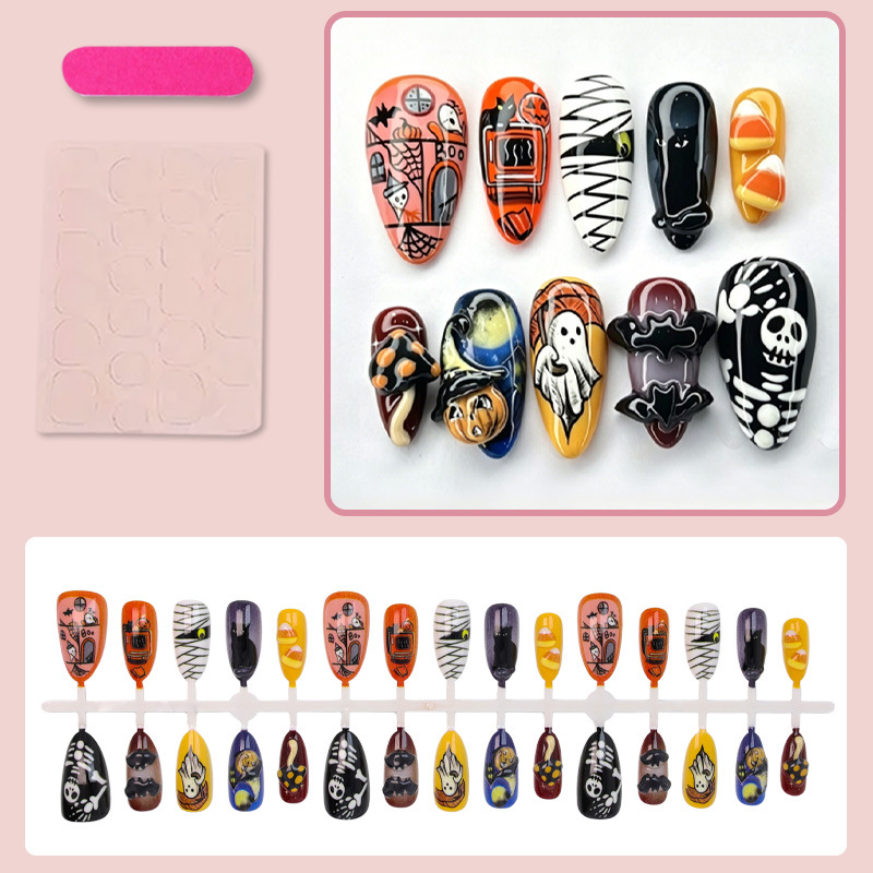30pcs New Halloween Style Fals - Halloween Skeleton Decoration recension och pris