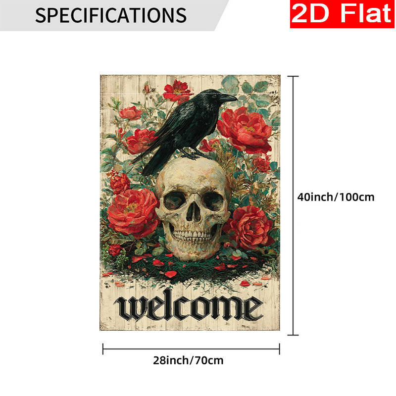 2D Flat - 2D Flat Halloween We - Halloween Skeleton Decoration recension och pris