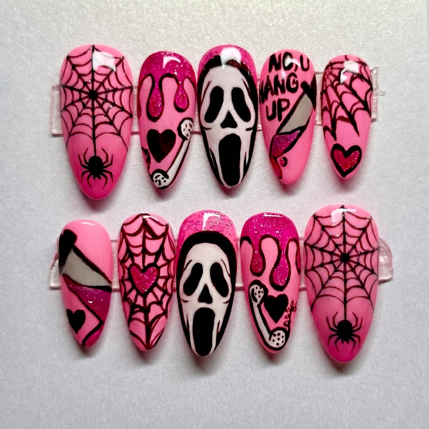 Halloween Press on Nails Hallo - Spider Web Halloween Decoration recension och pris