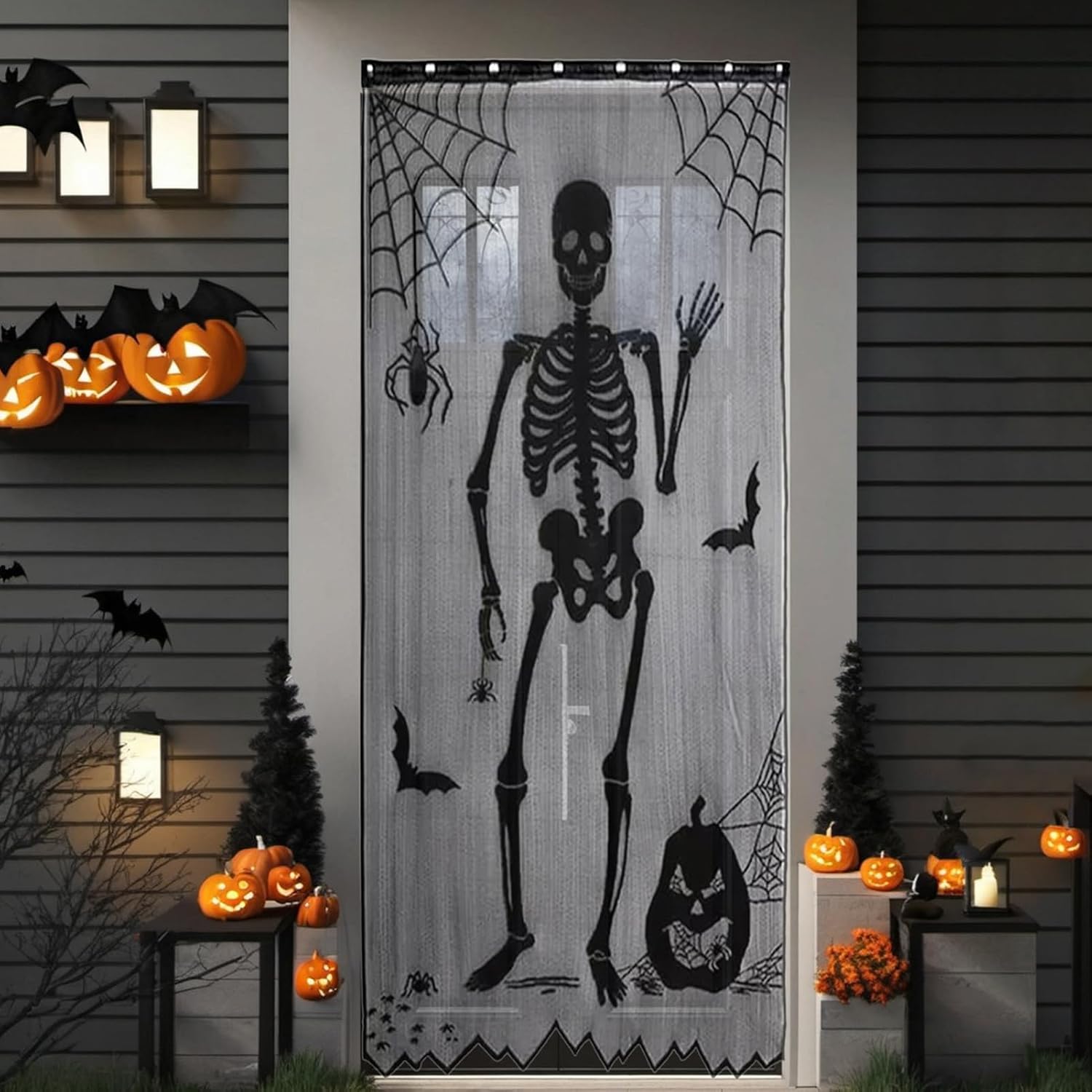 Halloween Skeleton Lace Door C - Halloween Skeleton Decoration recension och pris