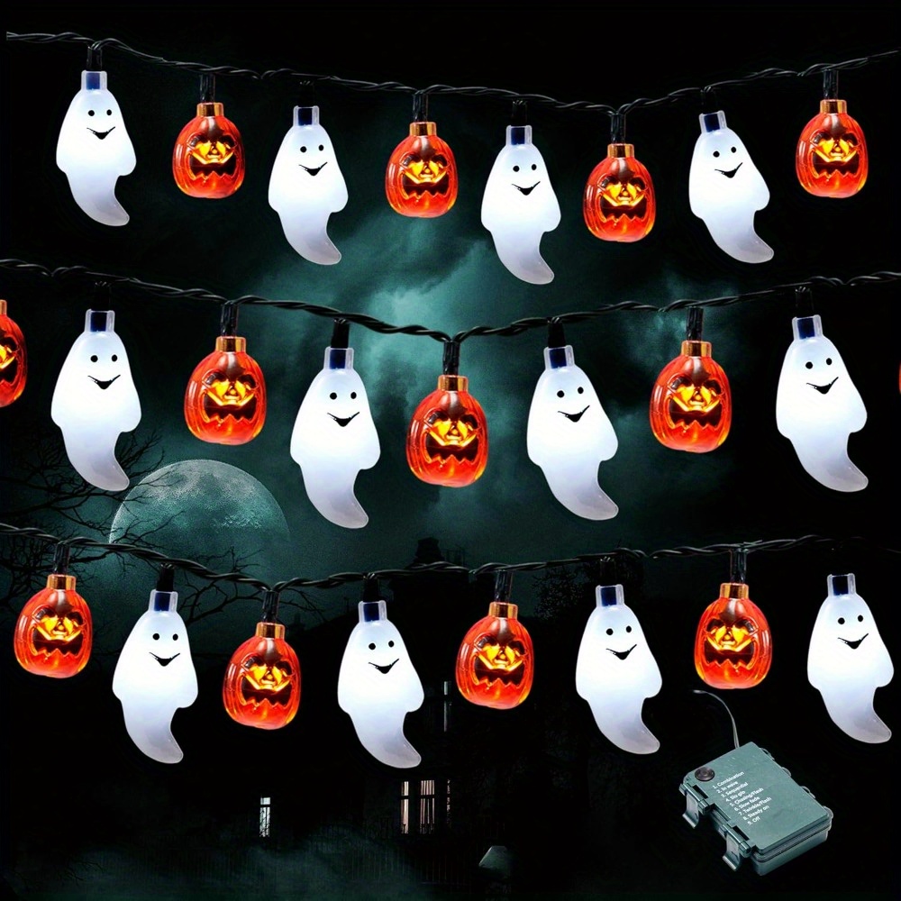 19.7FT 30pcs LED Battery Opera - Halloween Led String Lights Orange recension och pris