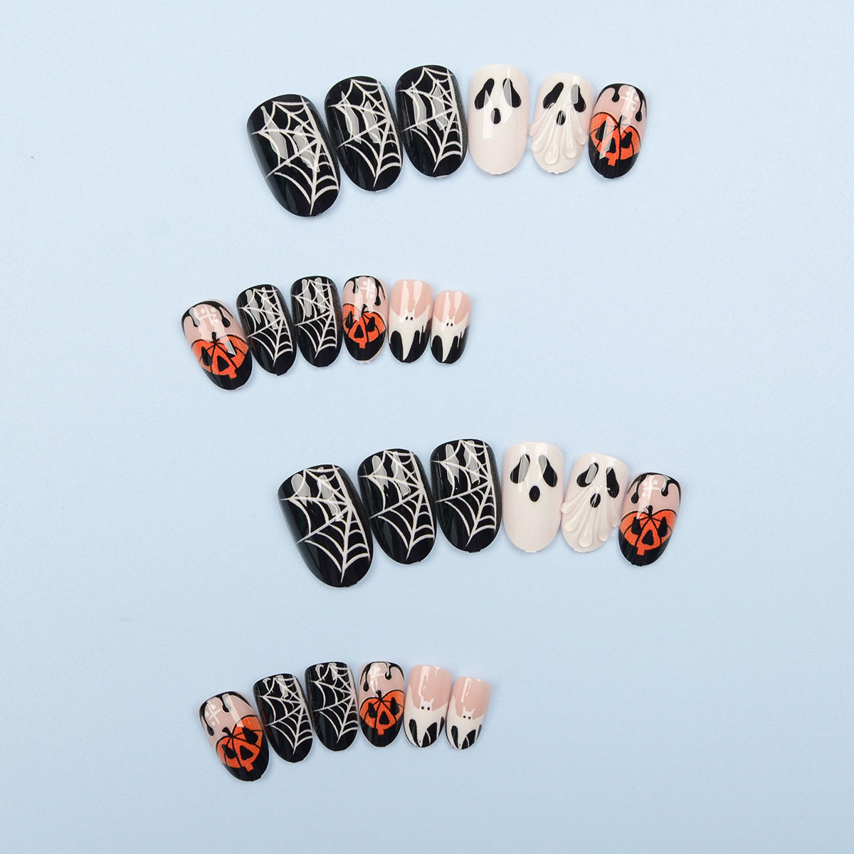 Halloween Fake Nails Ghost Pum - Pumpkin Lantern Halloween recension och pris