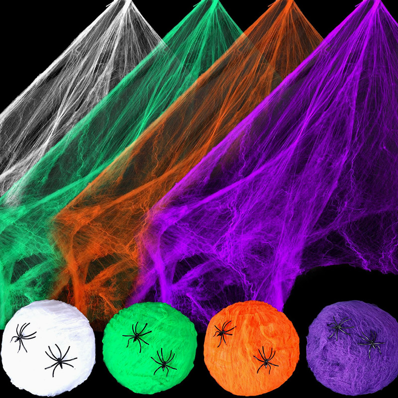 Halloween Decoration White Spi - Spider Web Halloween Decoration recension och pris