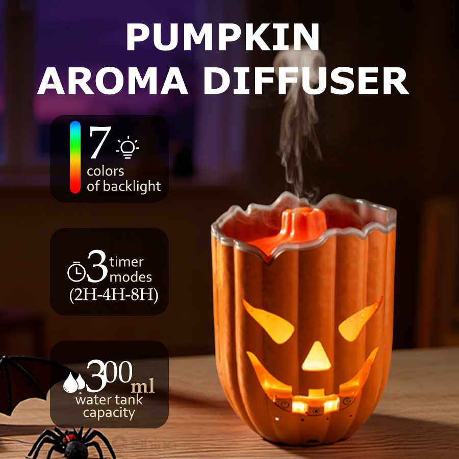 Pumpkin Air Humidifier, 7 Colo - Halloween Pumpkin Decor Led recension och pris