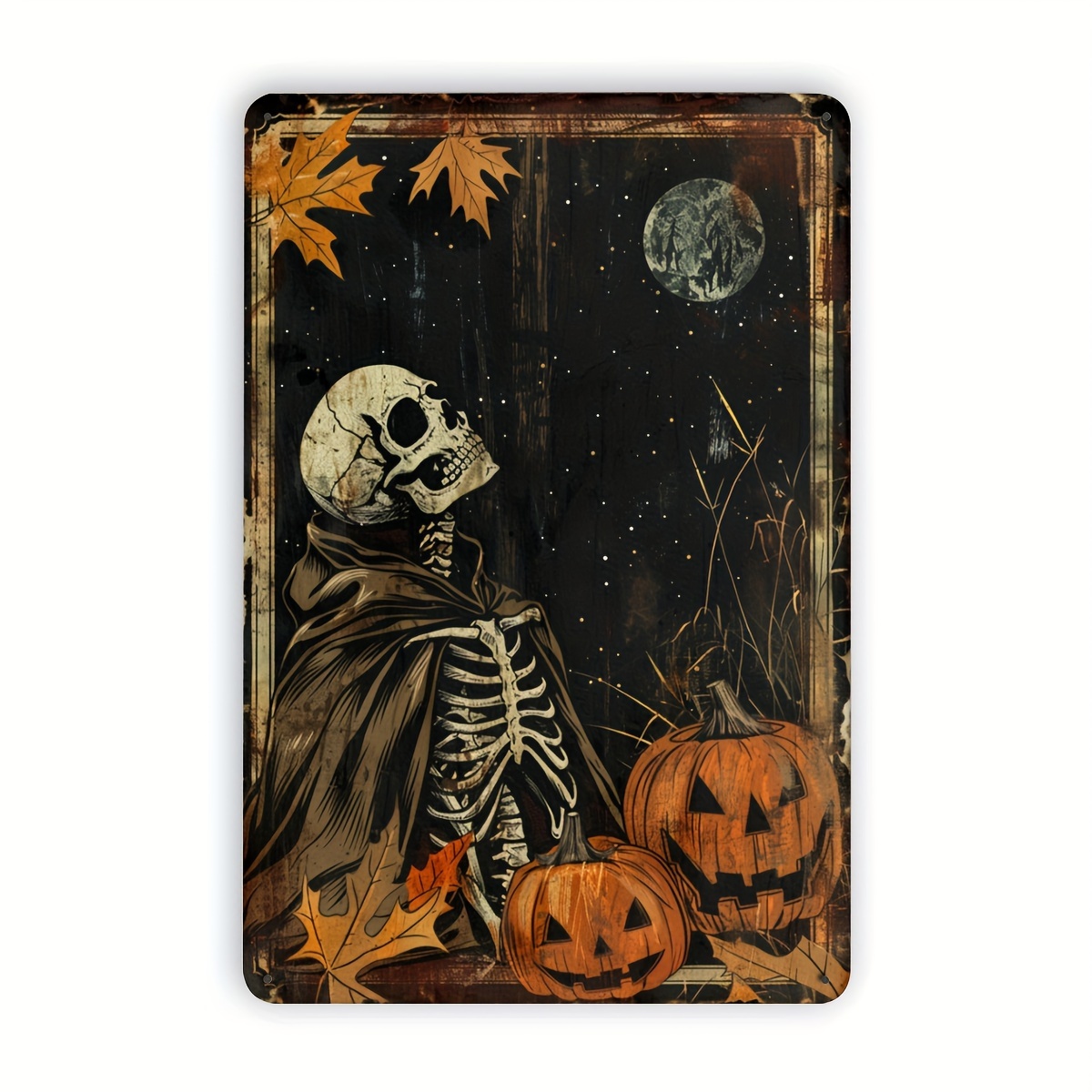 Halloween Skeleton and Pumpkin - Halloween Skeleton Decoration recension och pris