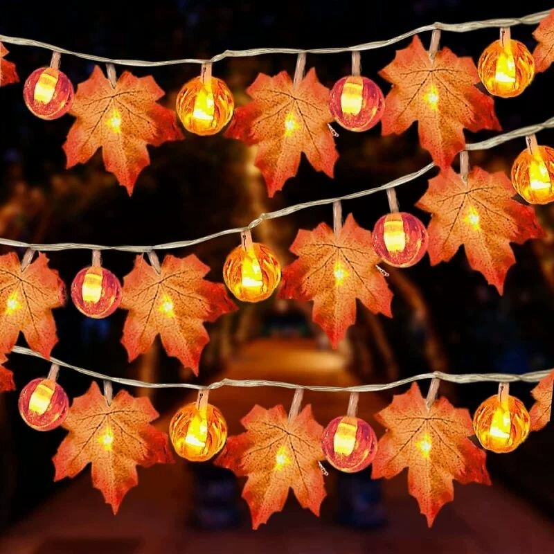 59/118in Halloween Pumpkin Map - Halloween Led String Lights Orange recension och pris