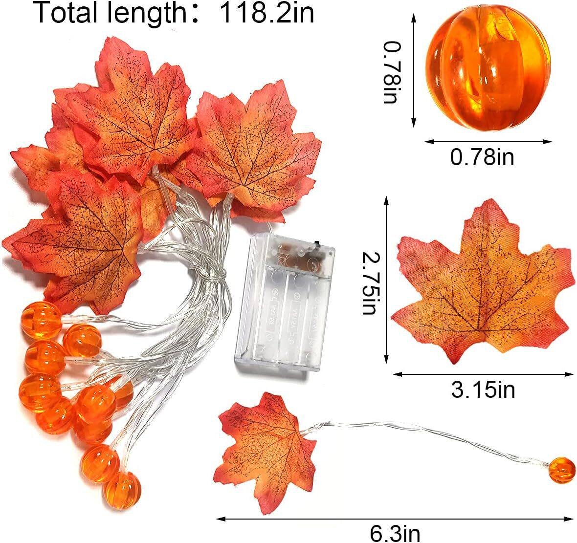 59/118in Halloween Pumpkin Map - Halloween Led String Lights Orange recension och pris