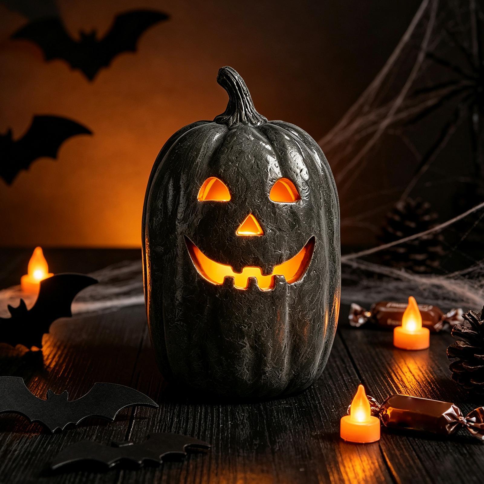 Halloween Pumpkin Decor Resin  - Pumpkin Lantern Halloween recension och pris